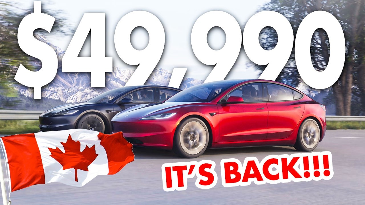Tesla снова изменила линейку Model 3 в Канаде
