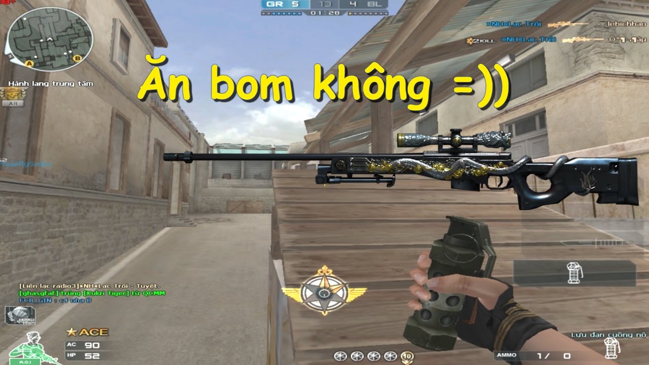 [ B&igrave;nh luận CF ] AWM VIP Infernal + Lựu đạn cuồng nộ - Quang Brave