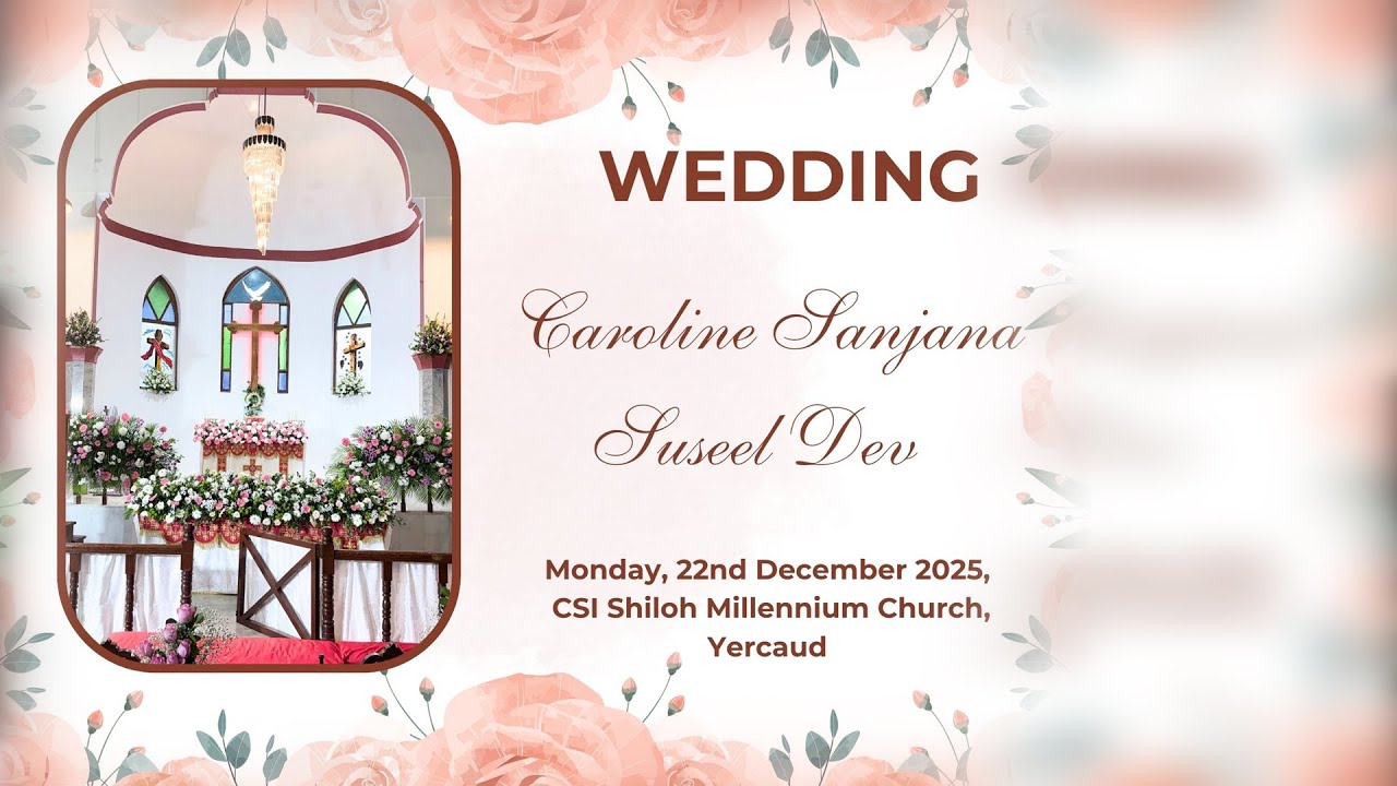 Wedding @ Caroline Sanjana with Suseel Dev | 22-12-2025