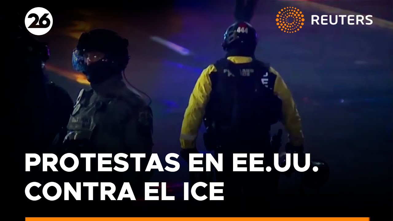 В Портленде у центра содержания под стражей ICE вспыхнули протесты | #Reuters