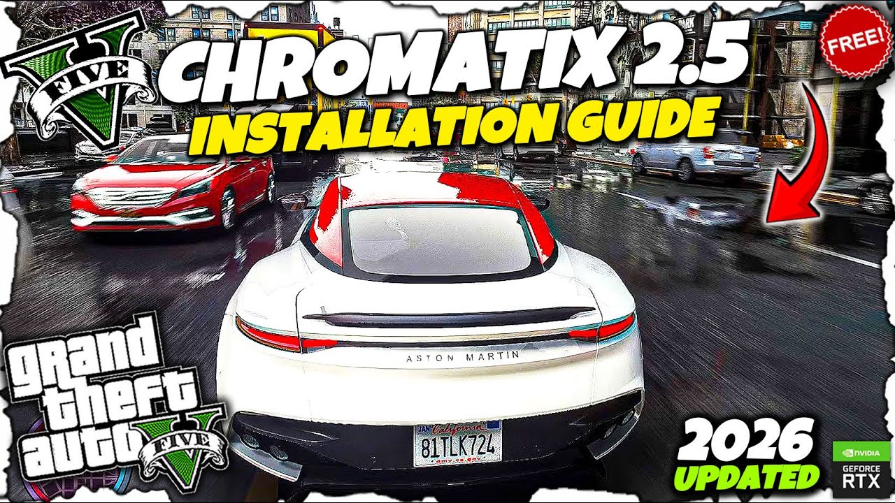 How To Install Chromatrix Graphics Mod in GTA 5 | GTA V - Best Graphics Mod for Free!(2026 Updated)😍