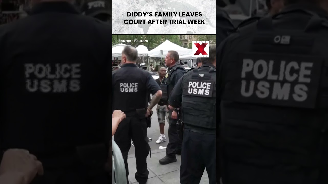 #diddytrial |  Sean Combs Trial Update | Family Leaves Court |NewsX World | #shorts