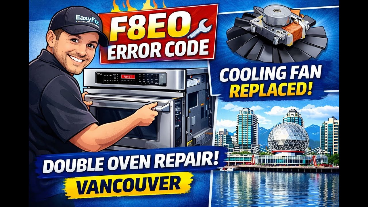 KitchenAid Double Oven F8E0 Error Code Fix 🔧 Cooling Fan Replacement | Oven Repair Vancouver