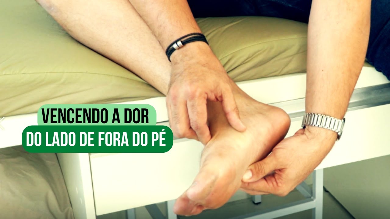 Vencendo a dor do lado de fora do pé