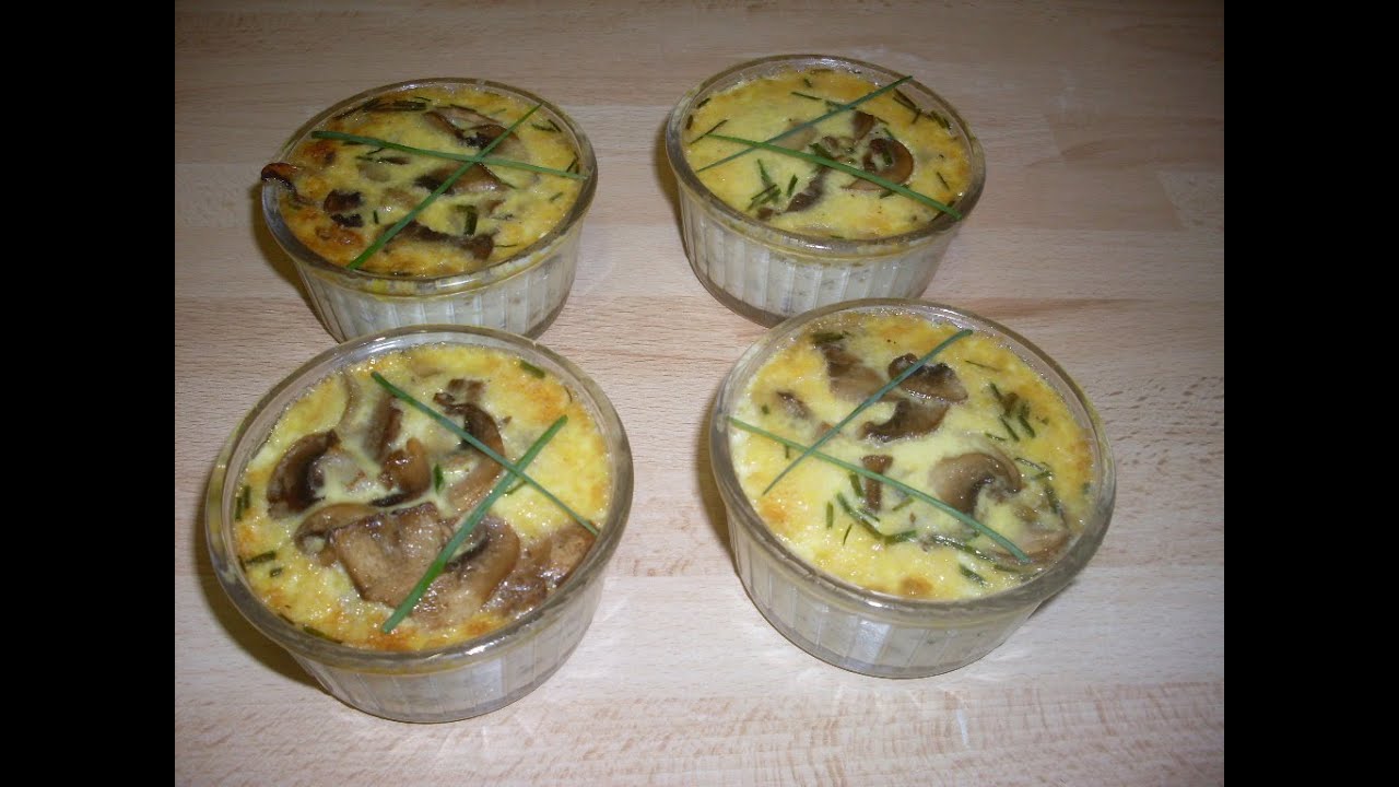 Comment faire des petits flans aux champignons de paris - Recette facile