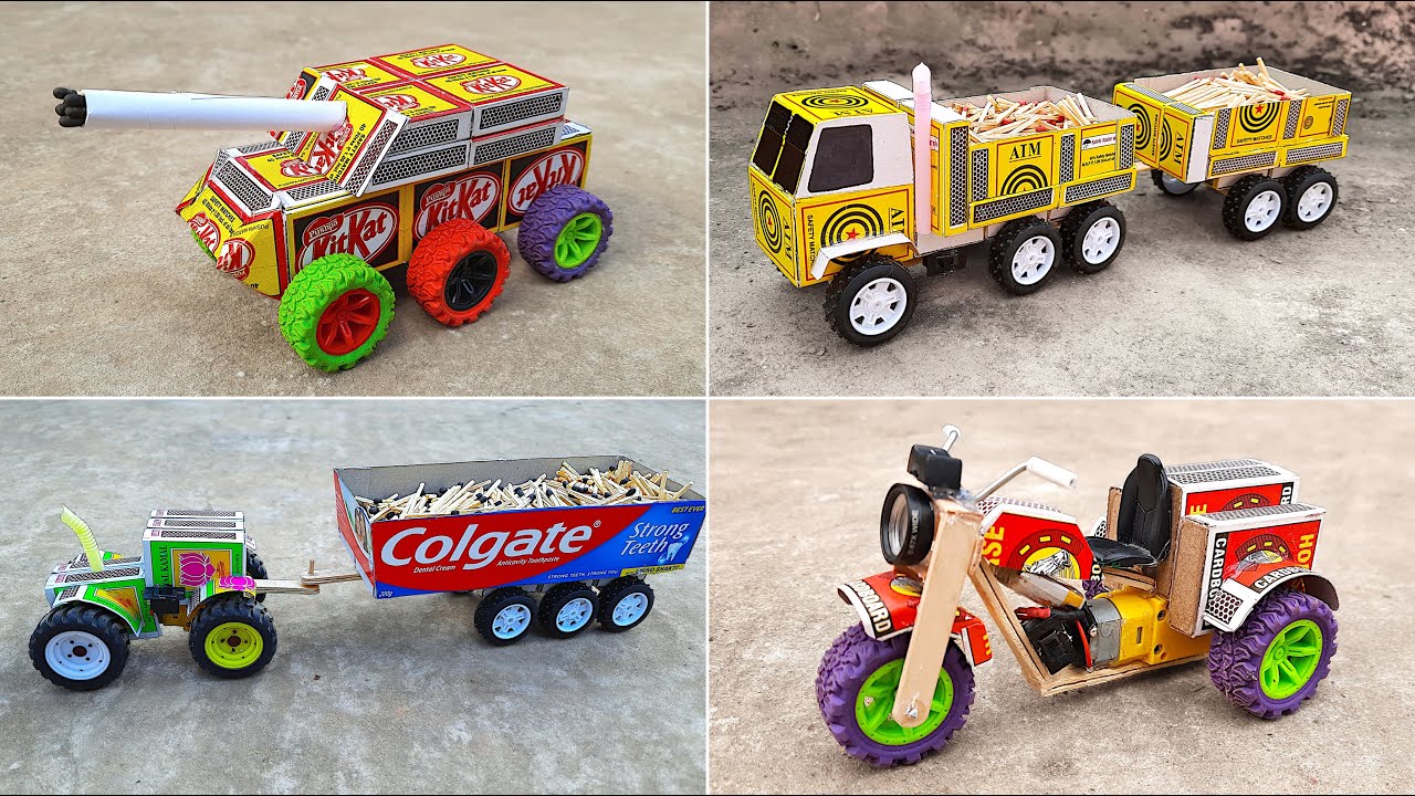 4 Amazing DIY Matchbox TOYs You Can Make at Home | Awesome DIY Ideas