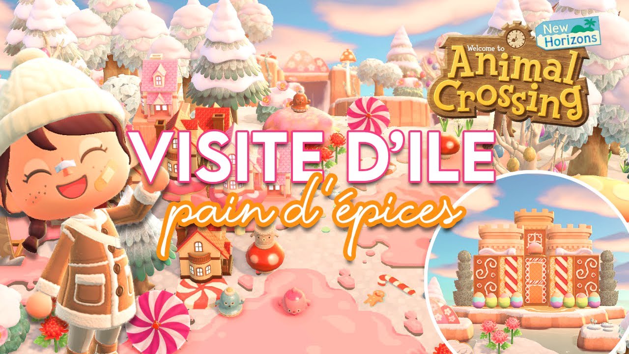 VISITE D'ÎLE PAIN D'ÉPICES GOURMANDE ET FÉERIQUE ✨ - ANIMAL CROSSING NEW HORIZONS