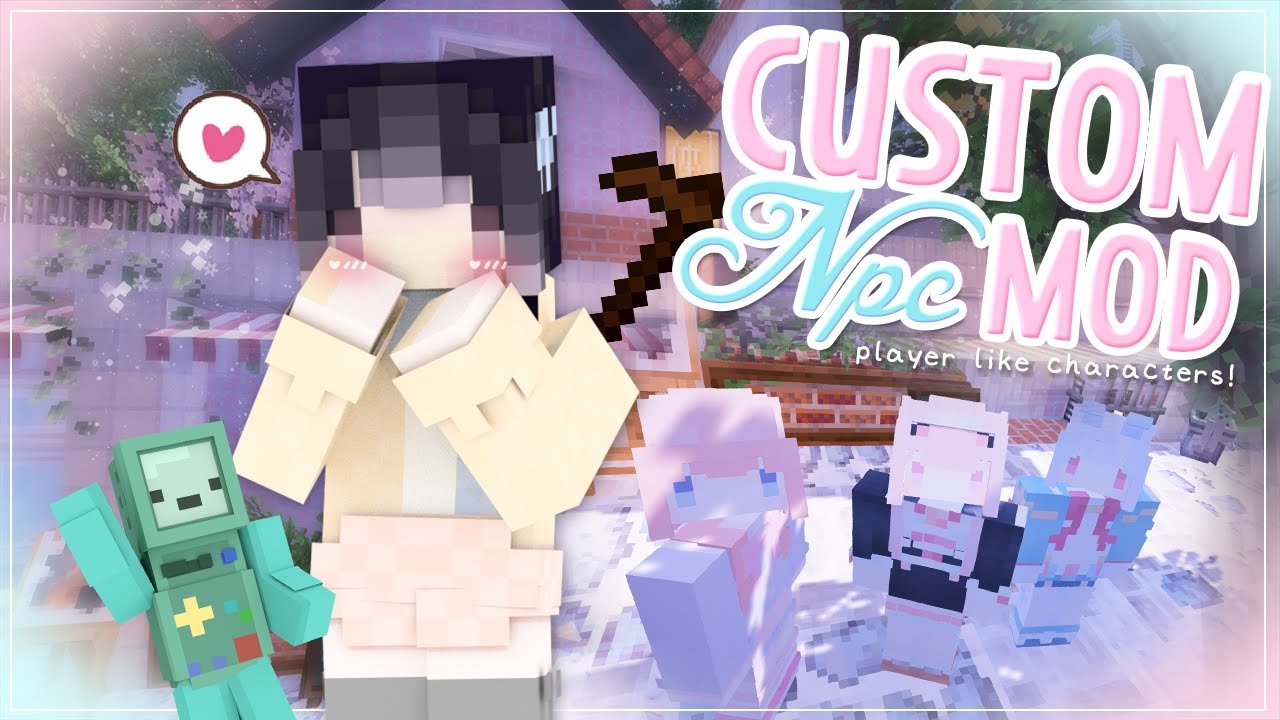 Minecraft: Mod Showcase - CUSTOM NPCS MOD! ♡ roleplay mod! 1.16.5 - 1.20.4+!