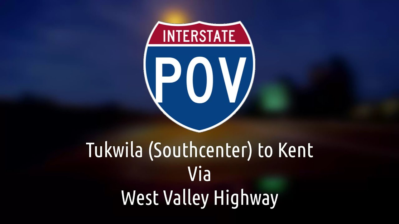 Driving from Tukwila, WA (Southcenter) to Kent, WA via West Valley Highway | 4K