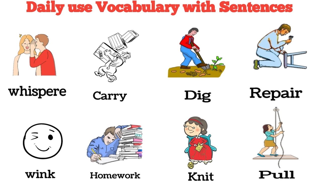 Daily use english Vocabulary | Vocabulary for beginners | Daily use english sentences