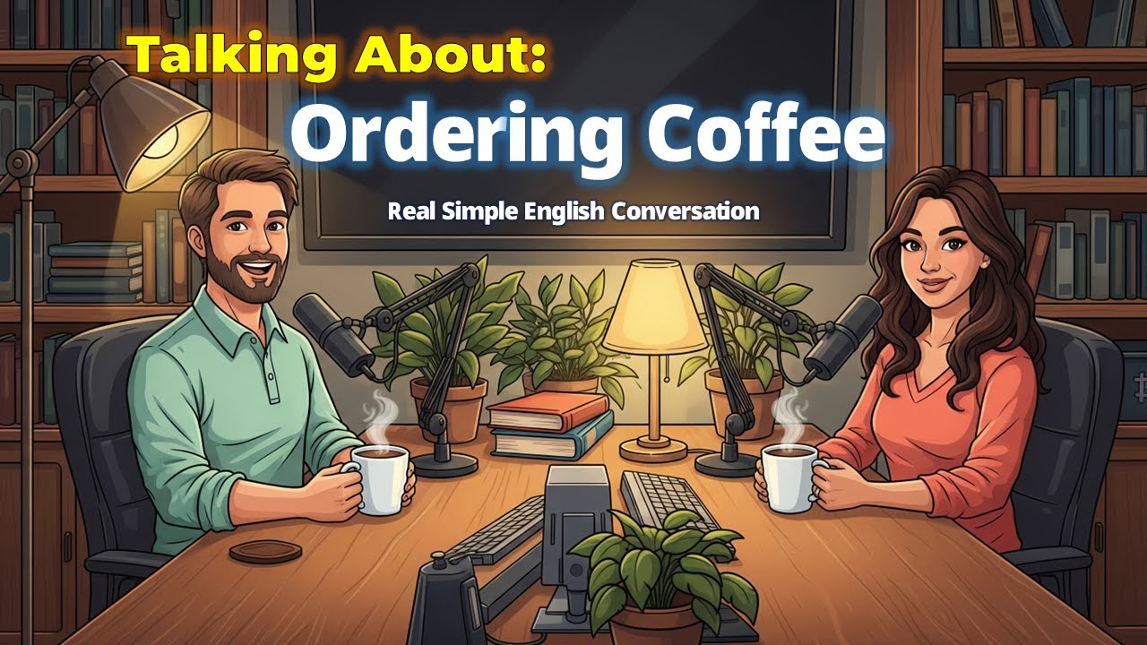 How to Order Coffee in English ☕| Simple Real English Conversation