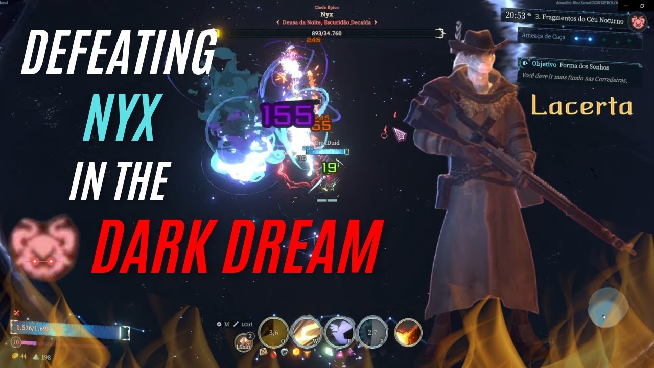 Defeating NYX in dark dream mode with Lacerta l SHAPE OF DREAMS PROLOGUE l PT - BR