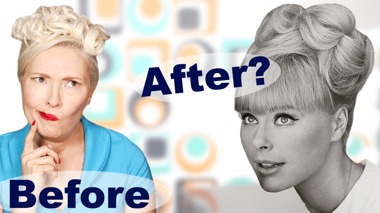 Style a *Cheap* Amazon hairpiece into a 1960s chic updo