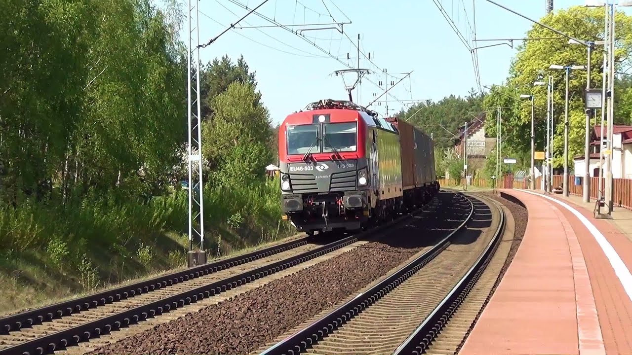 [PKP Cargo] Siemens Vectron EU46-503 z kontenerami | TCE 710066/7 Oderbrucke - Małaszewice