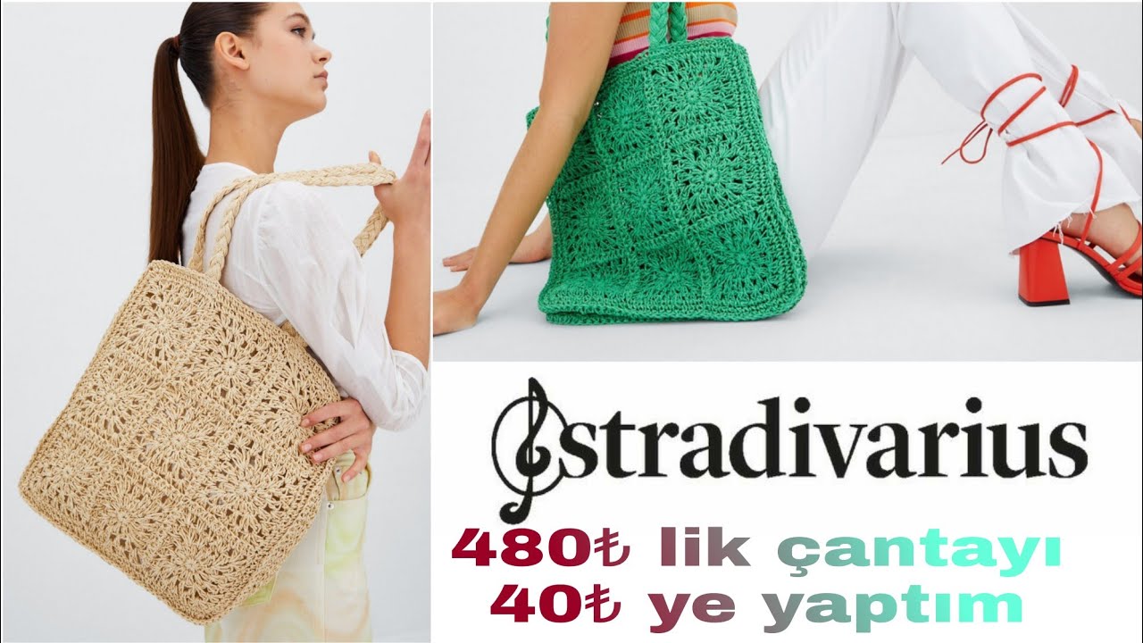 STRADİVARİUS Çanta / Marka Çanta / 480 TL lik Çanta Örüyoruz / Part 1