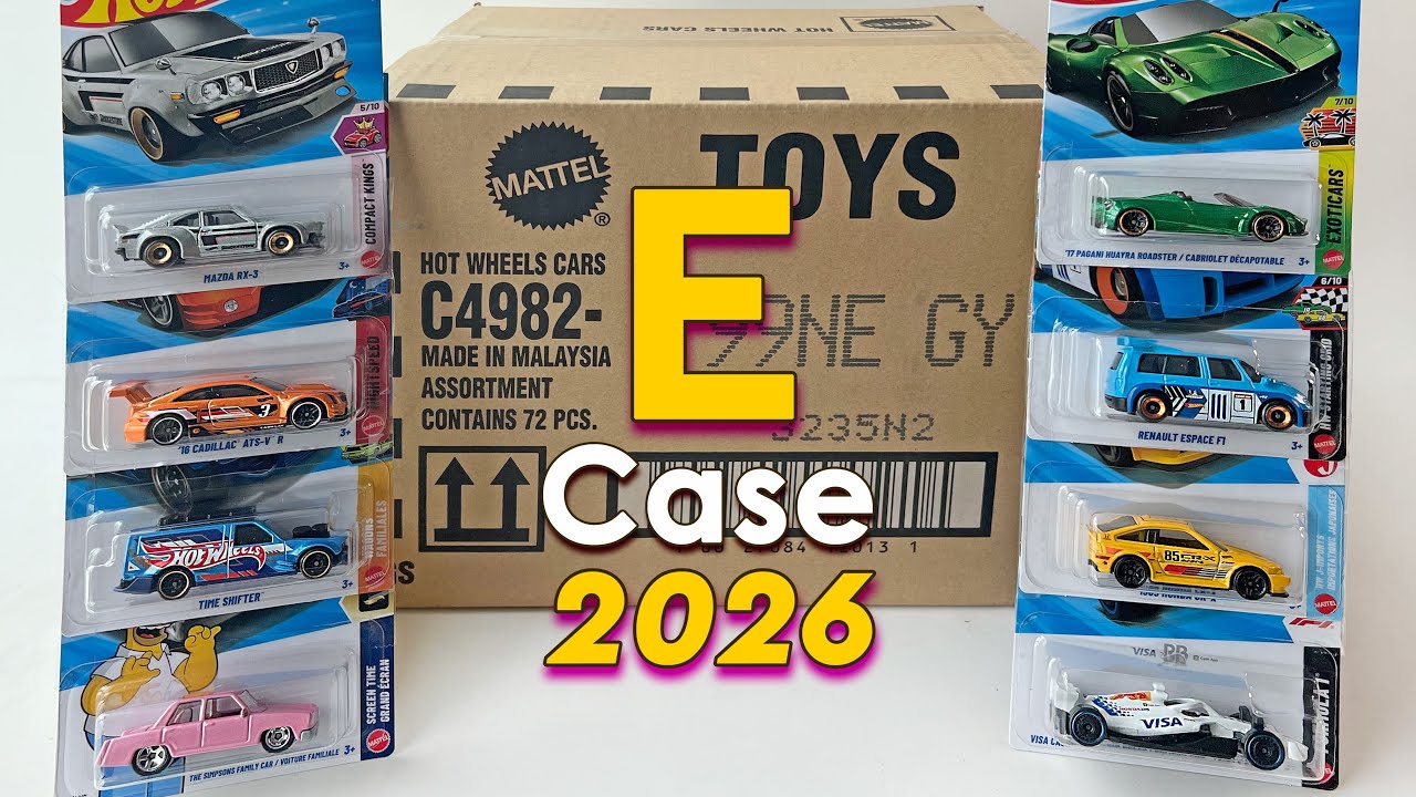 Распаковка Hotwheels 2026 Case E! (RTH Cone Shaker)