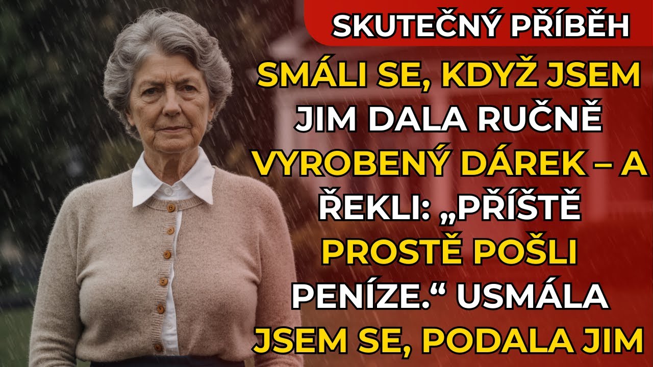 Smáli se, když jsem dal ručně vyrobený dárek, a řekli: „Příště pošli raději peníze.“