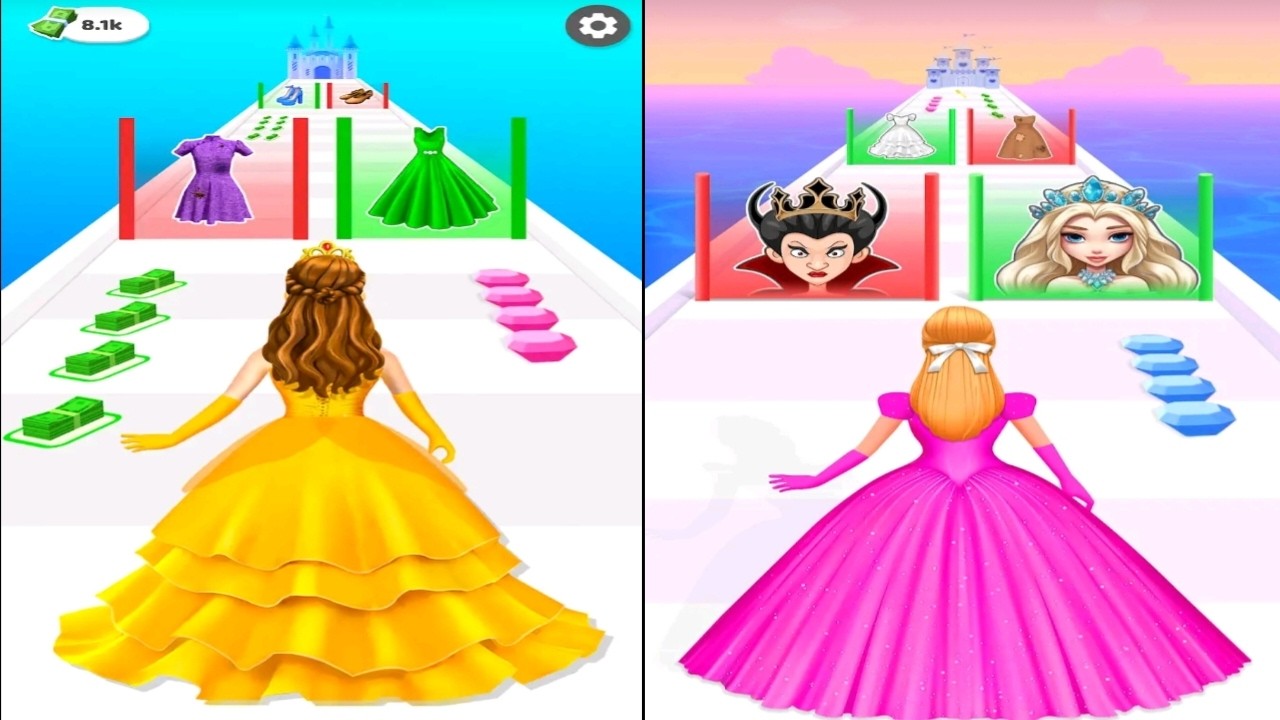 Princess Race : Wedding Games - Walkthrough All levels gameplay -AndroidiosGameplay