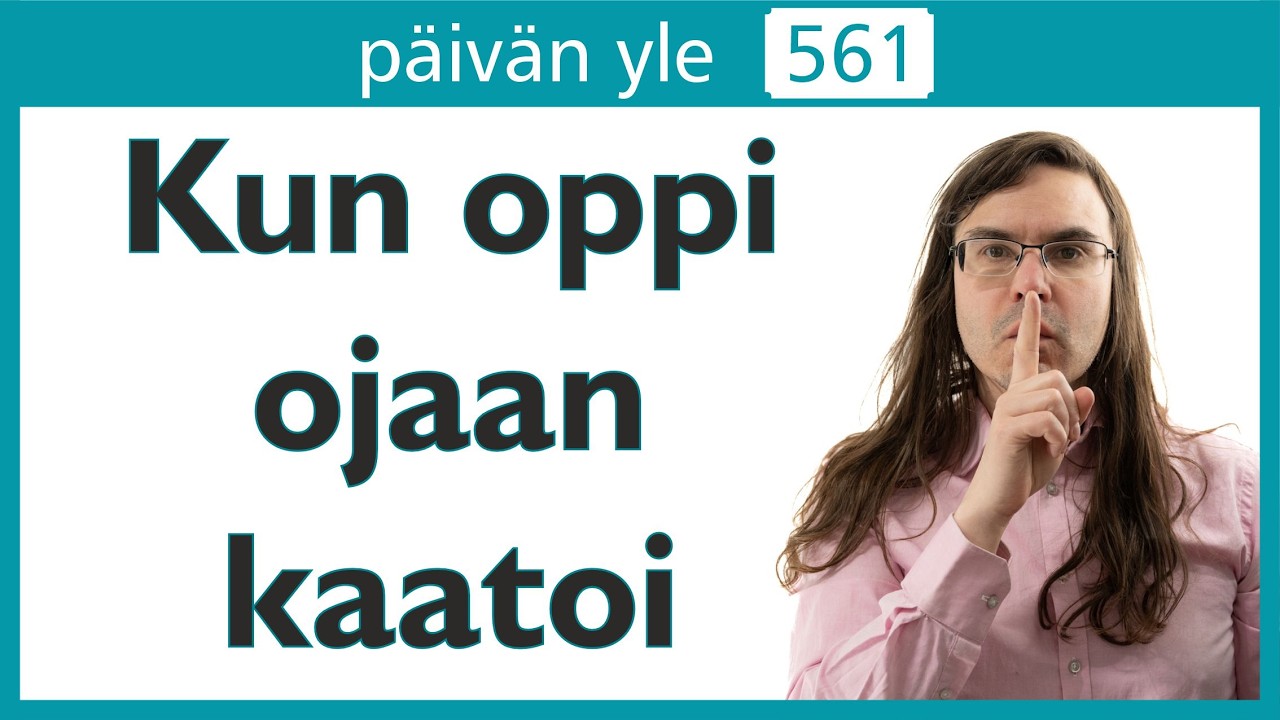 Kun oppi ojaan kaatoi | Päivän yle 561