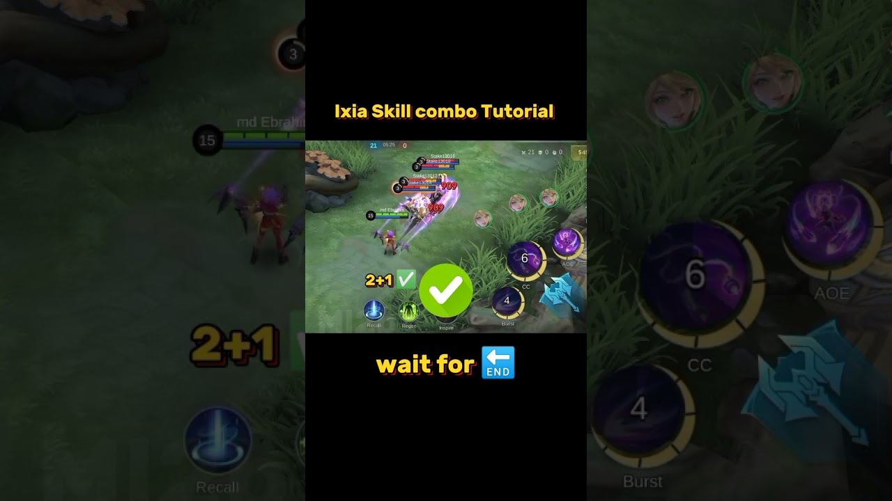 Ixia Skill combo Tutorial Mobile legends #ml2b #mlbb #ixia #tutorial