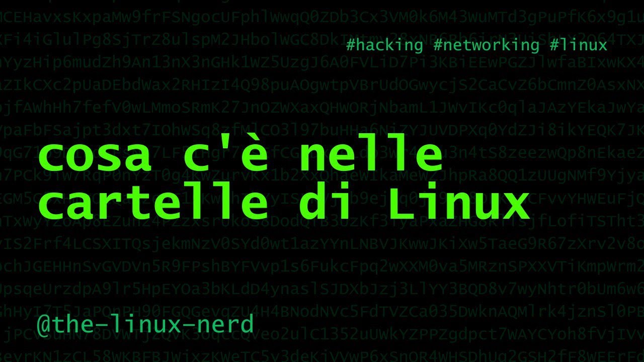 GNU/Linux: cosa c'è nelle cartelle di Linux