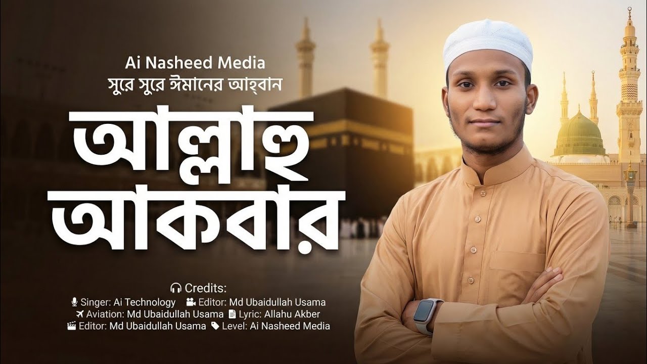 আলাহু আকবার || Allahu Akbar || New Bangla Gojol 2026 || New Ai Gojol || Ai Nasheed Media