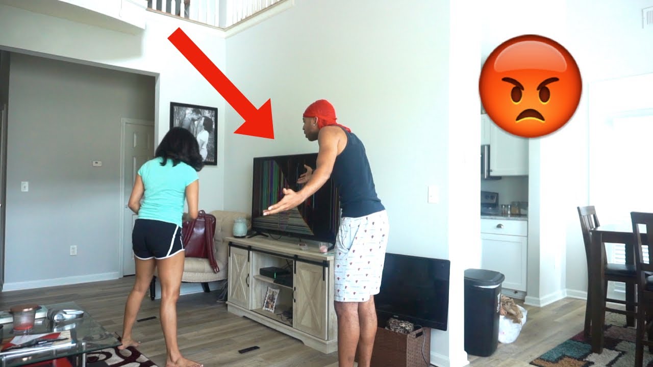 BROKEN TV PRANK GONE WRONG!! - #BMFAIRYTALE