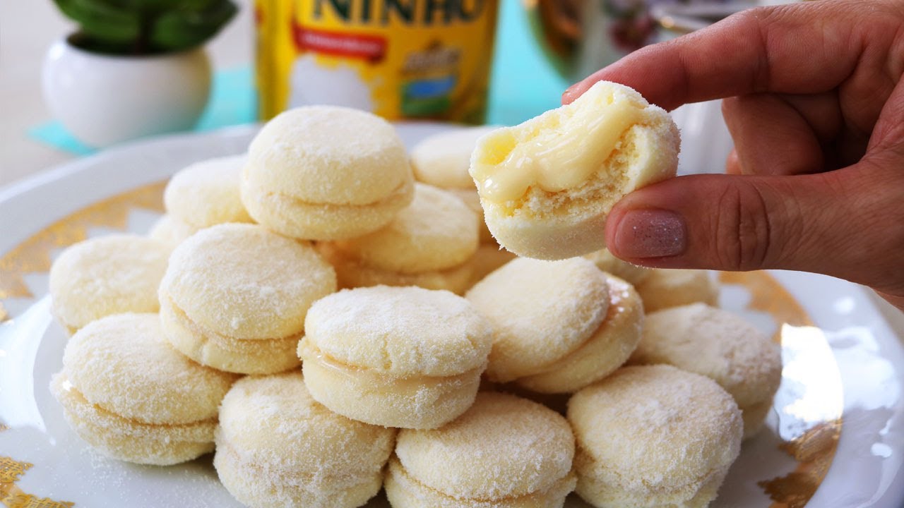 DERRETE NA BOCA - VOCÊ NÃO ACREDITA COMO É FÁCIL DE FAZER  I BISCOITINHOS DE LEITE NINHO
