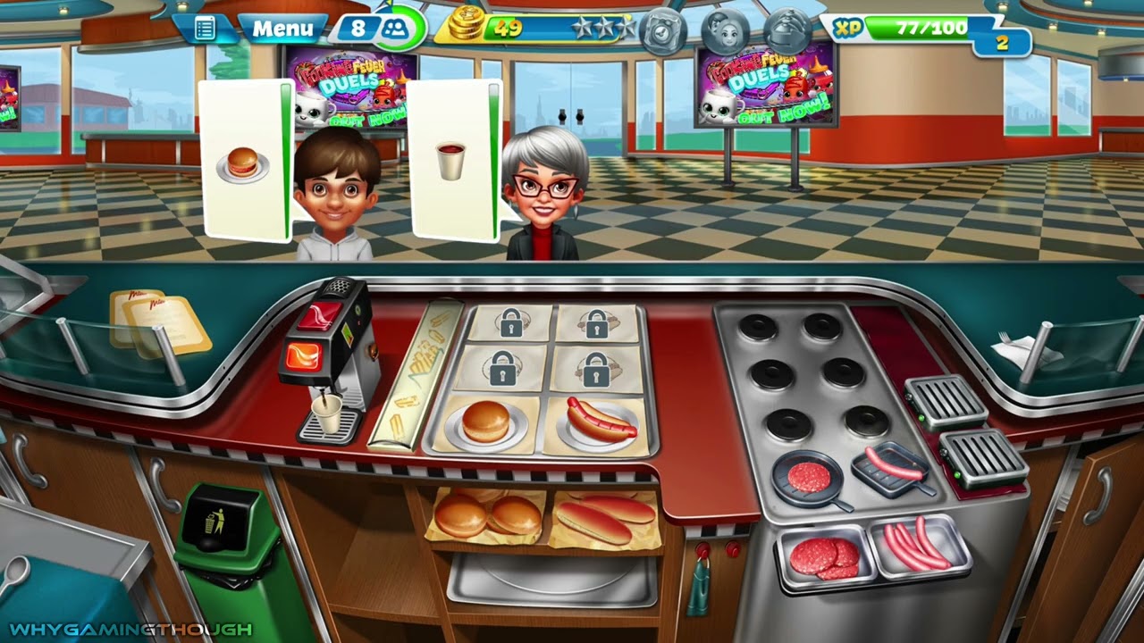 Cooking Fever Gameplay Walkthrough  Fast Food Court Level 1-5