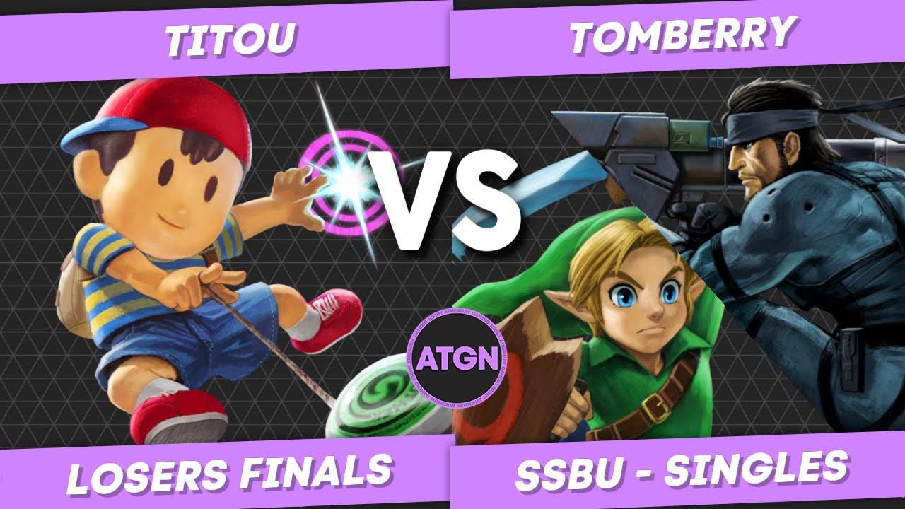 ATGN S8 #4 - Top 16 Losers Final - Titou (Ness) VS Tomberry (Snake, Young Link)