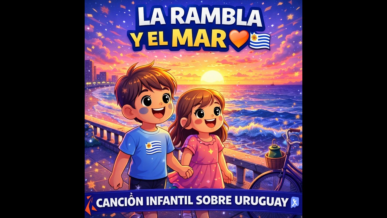 LA RAMBLA Y EL MAR 🌊💙 | Canción Infantil Uruguaya | Música para Niños de Uruguay #uruguay