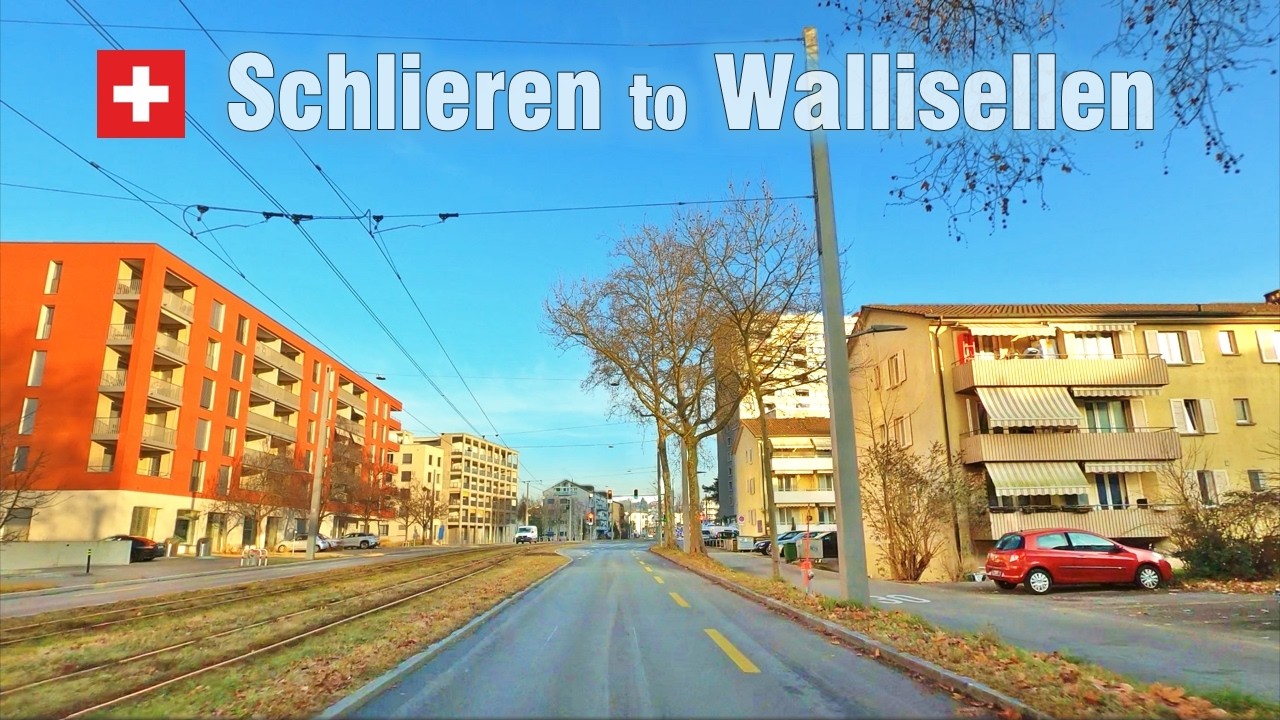 Evening Road Trip Switzerland 🇨🇭 Schlieren to Wallisellen • Driving in Zurich Region [4K]
