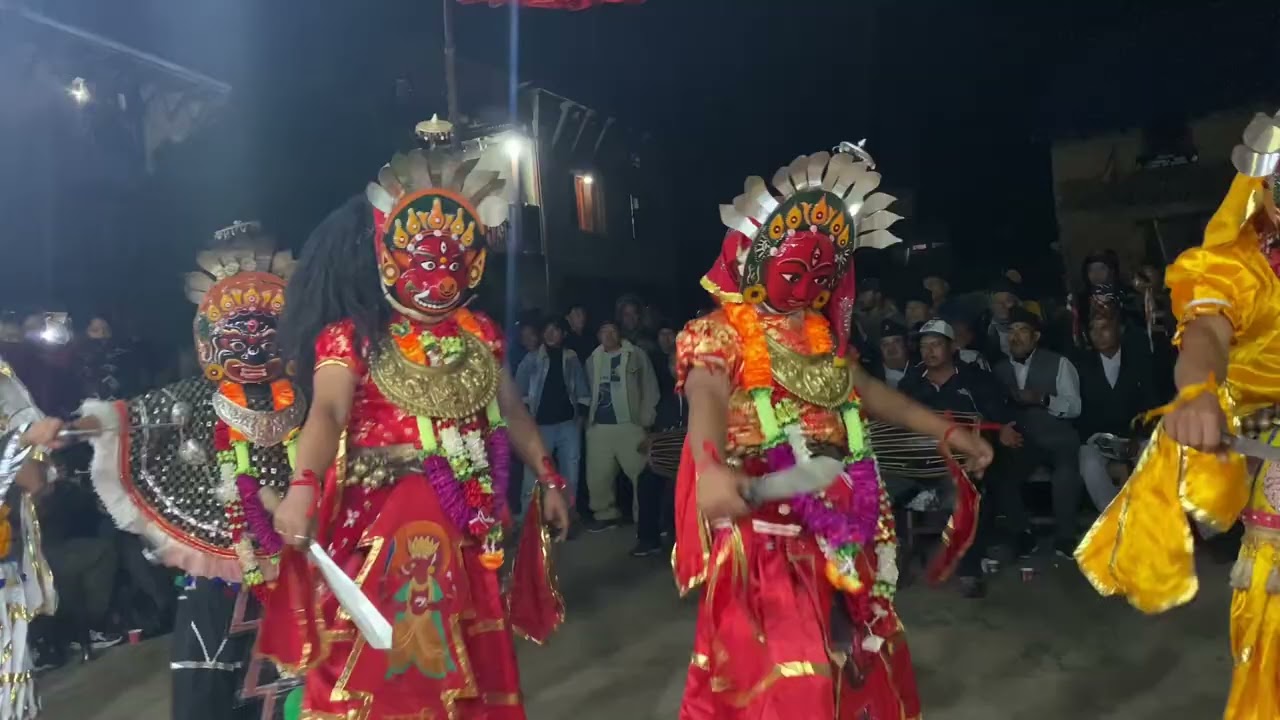Chitlang kartik nach 2082, dya parbe, Aarush as a bhairav 
