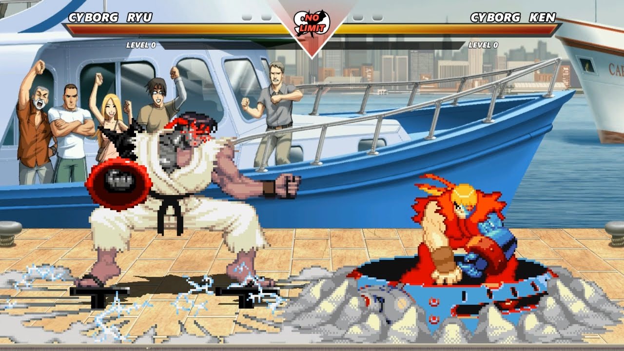 CYBORG RYU vs CYBORG KEN - Highest Level Incredible Epic Fight!