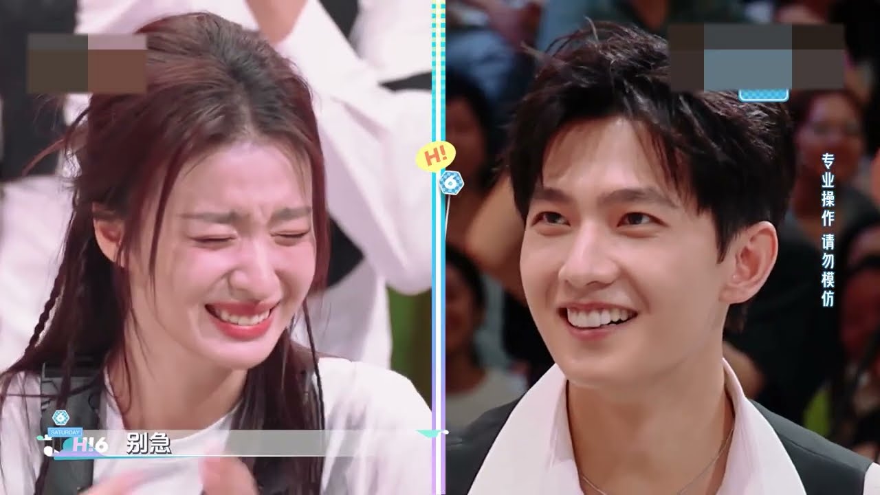 《你好星期六》Hello Saturday杨洋Yang Yang丁程鑫Ding Chengxin两队进行泼水游戏Two different teams play splashing game