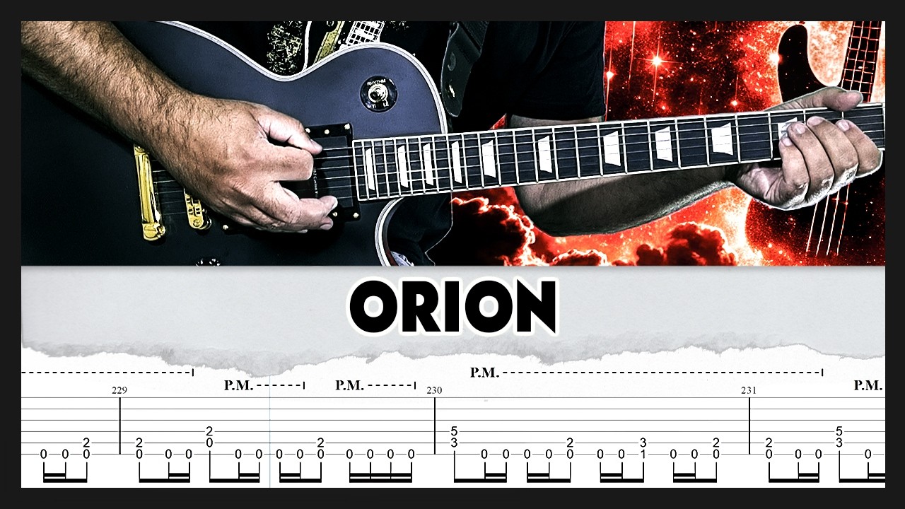 Metallica | Orion | TAB | Guitar Cover | Lesson