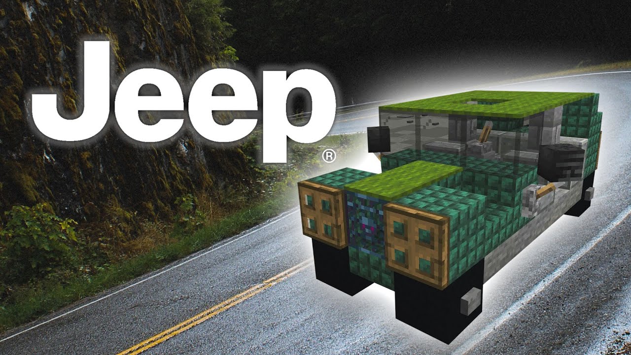 How to Build a Jeep in Minecraft [TUTORIAL]