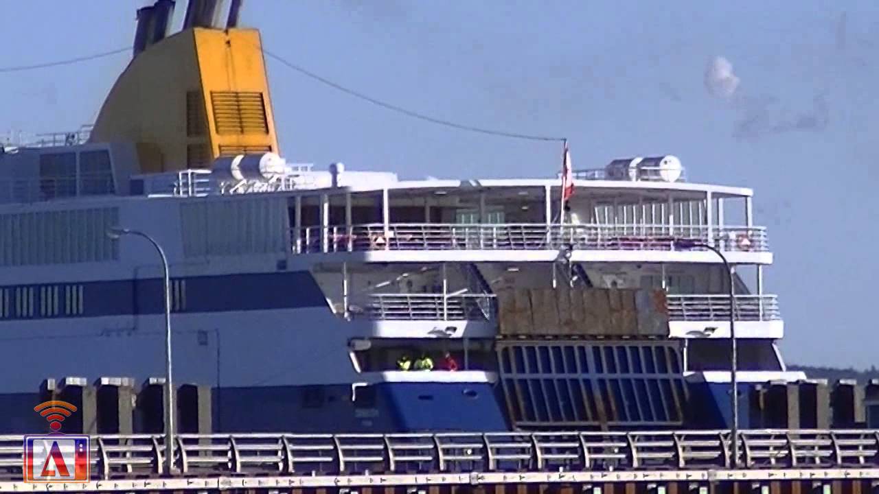 Blue Star ( Canada 2014 ) Arrives at Bay Ferries Terminal in Saint John New Brunswick Canada