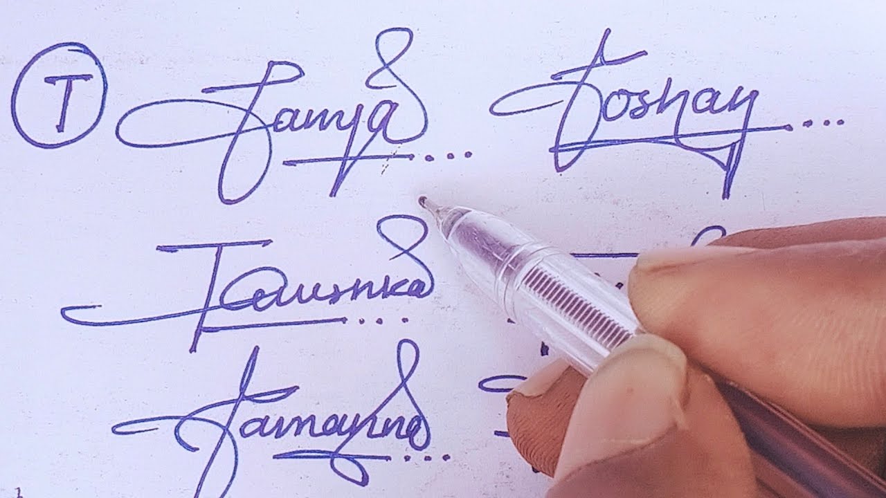 10 type signeture ideas , Beaitifule signeture kese kare, lettet T 😁😁👌❤