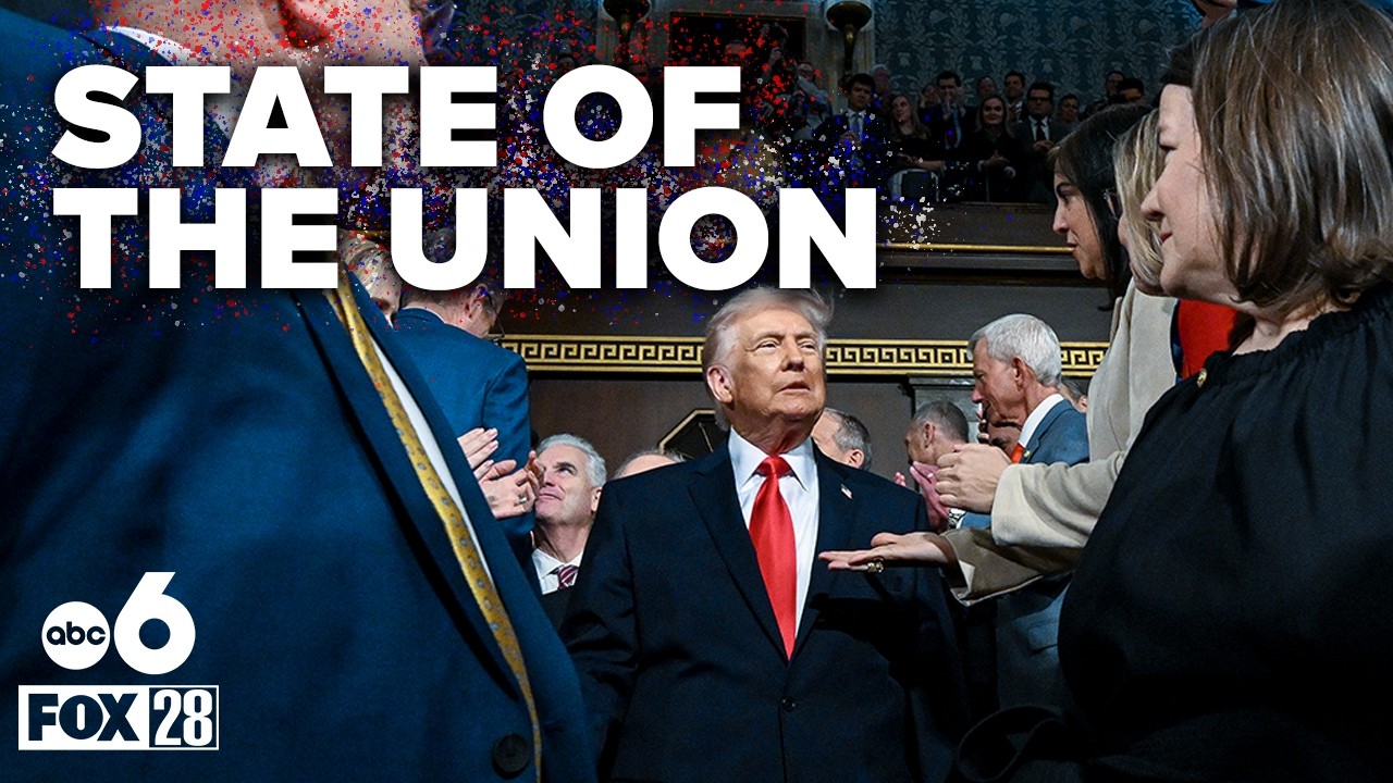 President Donald Trump addresses nation in first second-term State of the Union