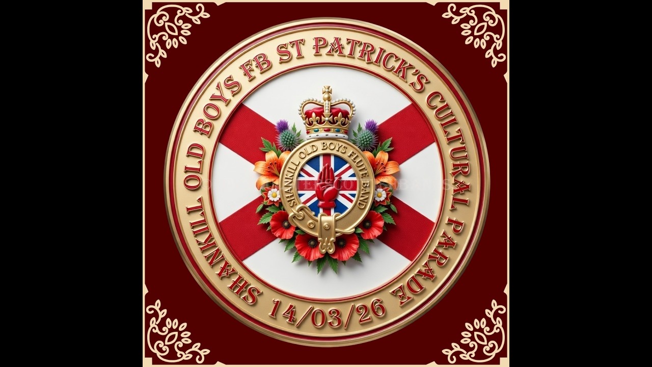 Shankill Old Boys FB Before their own St Patricks Cultural Parade 14/03/26