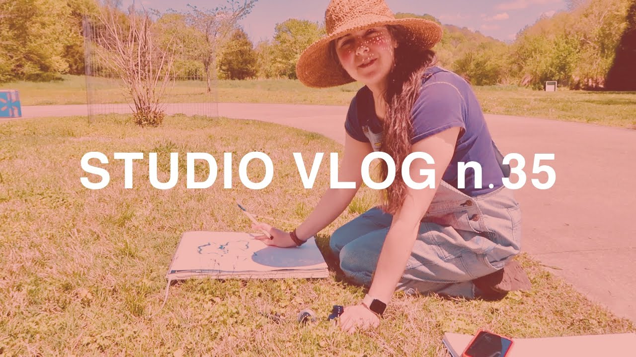 STUDIO VLOG n.35: STRATEGY FOR PAINTING FLOWERS, SKETCHBOOK FLIP,  AND Q&A