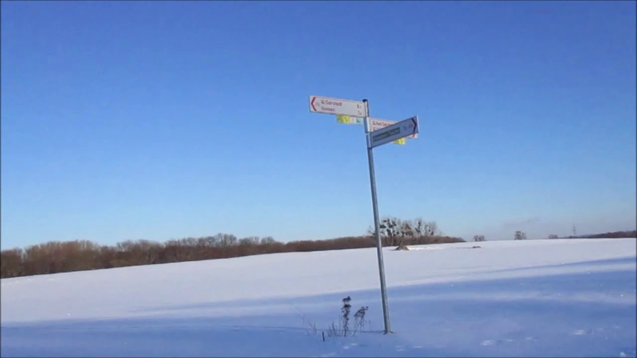 Spaziergang im Winter ab Giesen &uuml;ber die Panzerstra&szlig;e nach Hildesheim hin