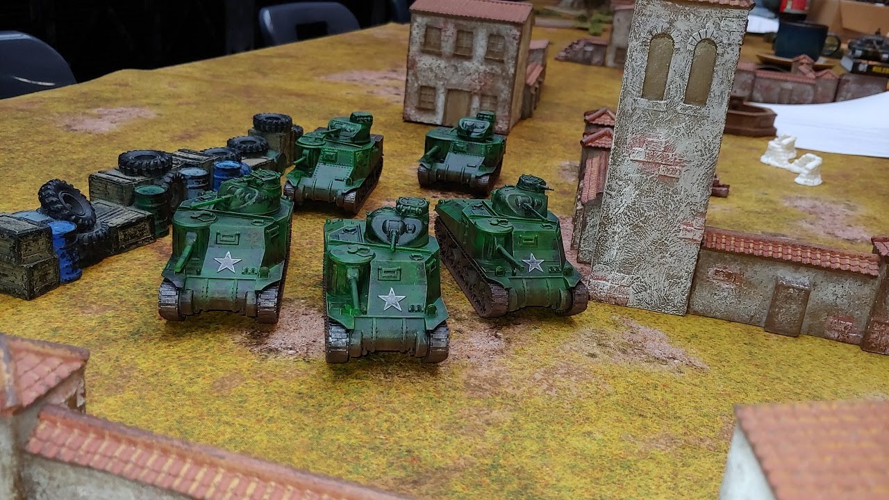 The Lee rocks in TANK WAR, in 3E Bolt Action.