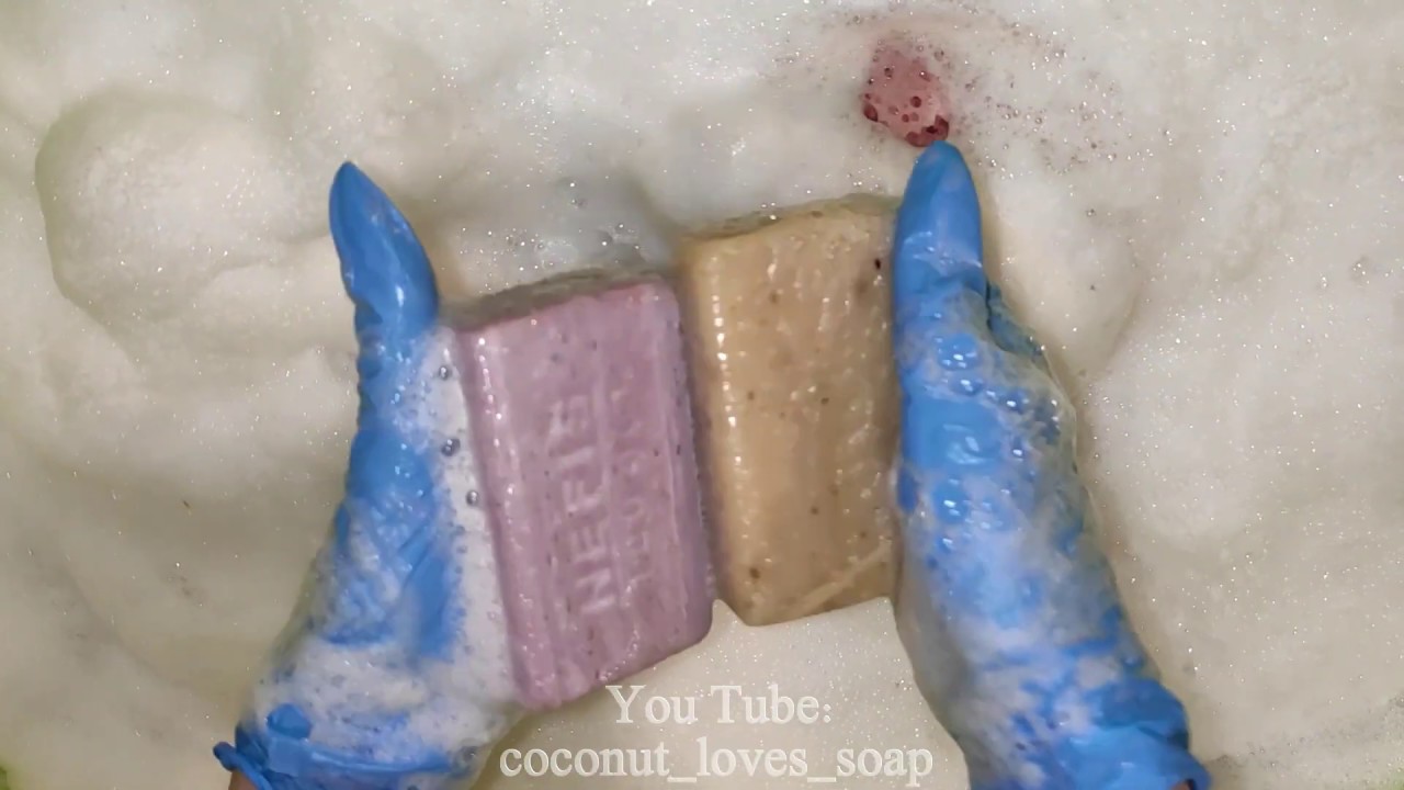 NEFIS soap lather & sponge ASMR / Мыление НЕФИСА с губкой АСМР
