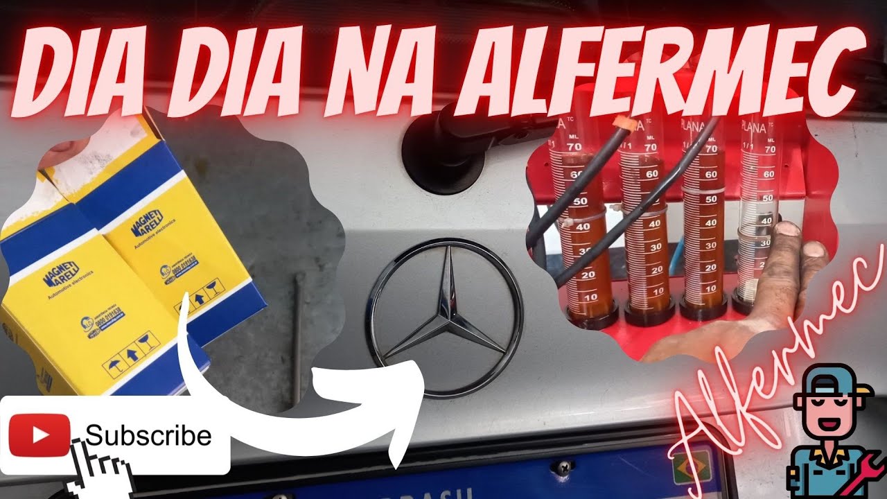 MERCEDES FALHANDO CILINDRO NA OFICINA 👨‍🔧👨‍🔧👨‍🔧👨‍🔧