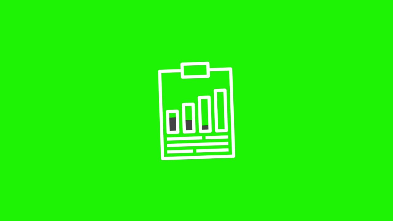 Spreadsheet Icon #1 Animated | Green Screen | Free Download | 4K