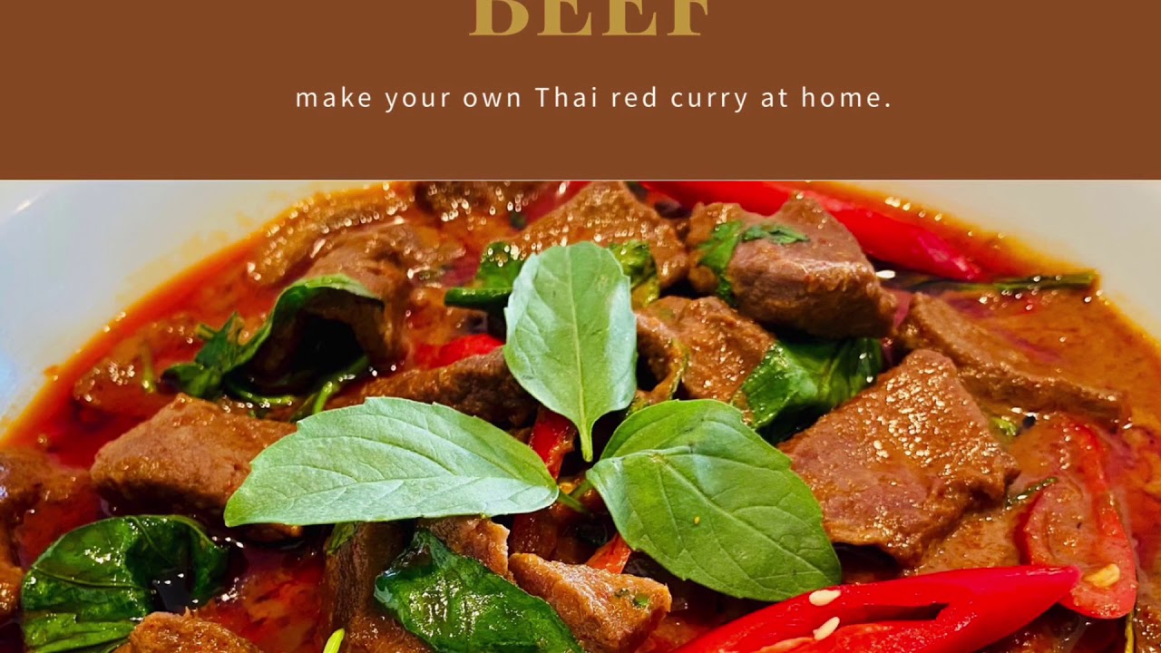 Thai Red Curry. Simple Red Curry. Red Curry With Beef.