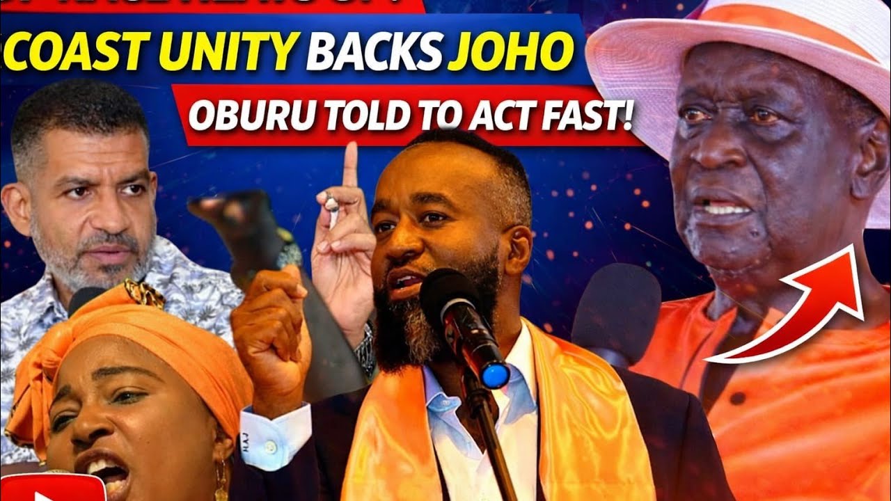 OBURU UNDER FIRE AS COAST LEADERS ROOT FOR JOHO’S DEPUTY PRESIDENCY BID!