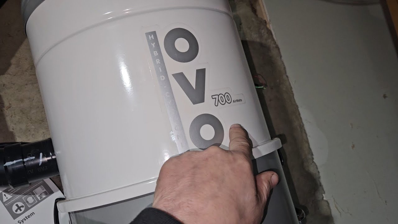 Установка центрального пылесоса OVO 700 с использованием ПВХ-труб.